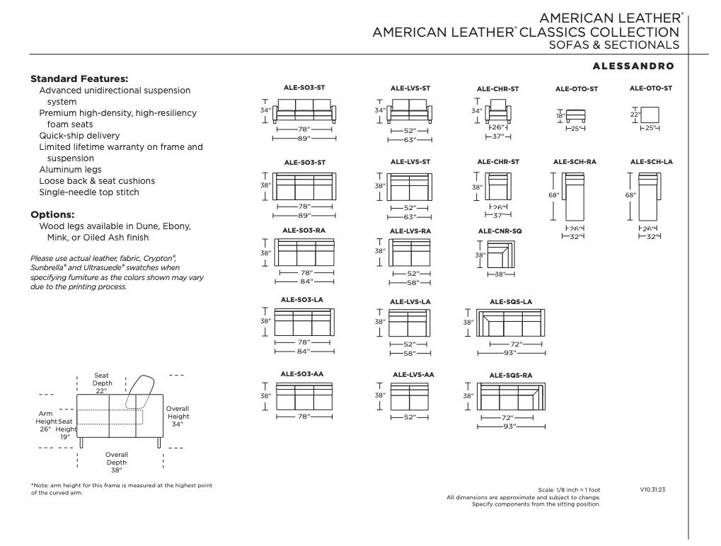 American Leather Alessandro Chair - Image 2