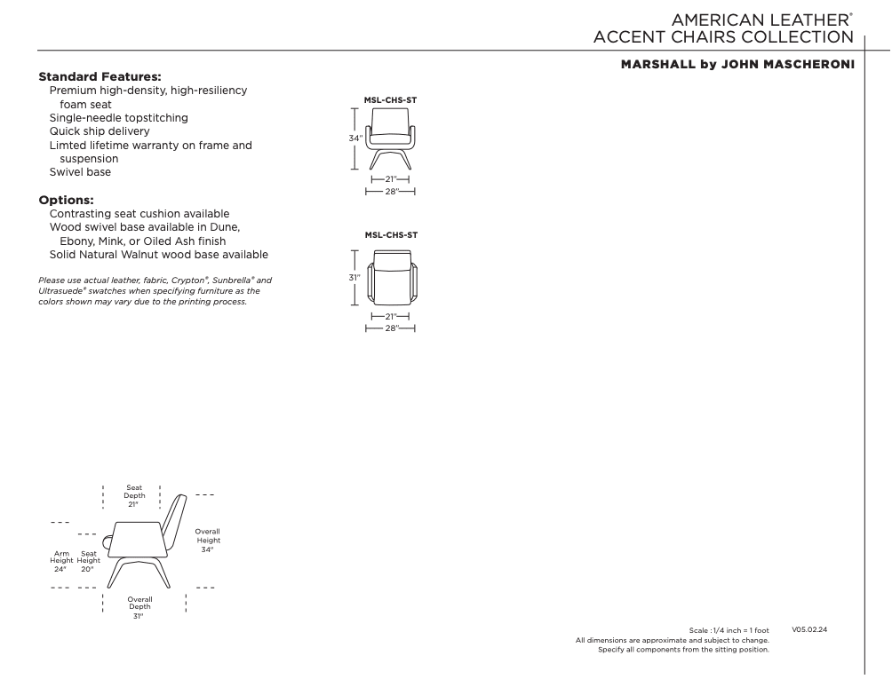 American Leather Marshall chair - Image 3