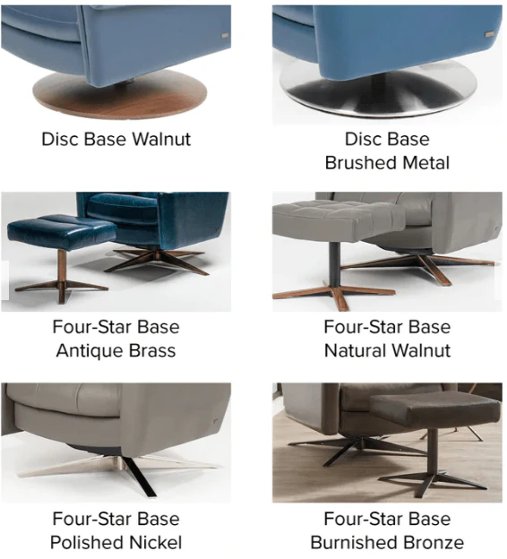 American Leather PILEUS Comfort Air Chair & Ottoman - Image 3