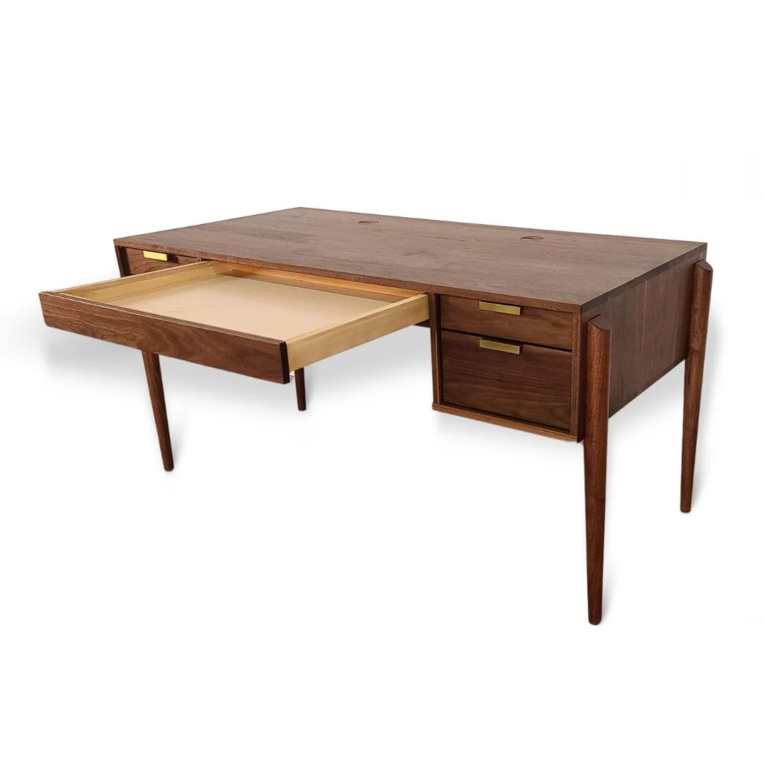 Apollo Solid Wood Executive Desk - Handcrafted in Columbus, Ohio - Image 3