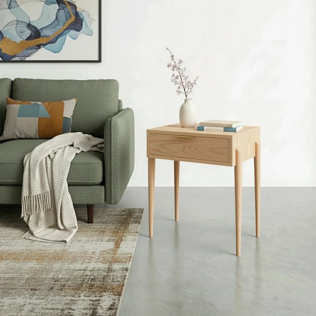 Apollo Side Table in Maple - Solid Wood | Columbus OH - Image 2