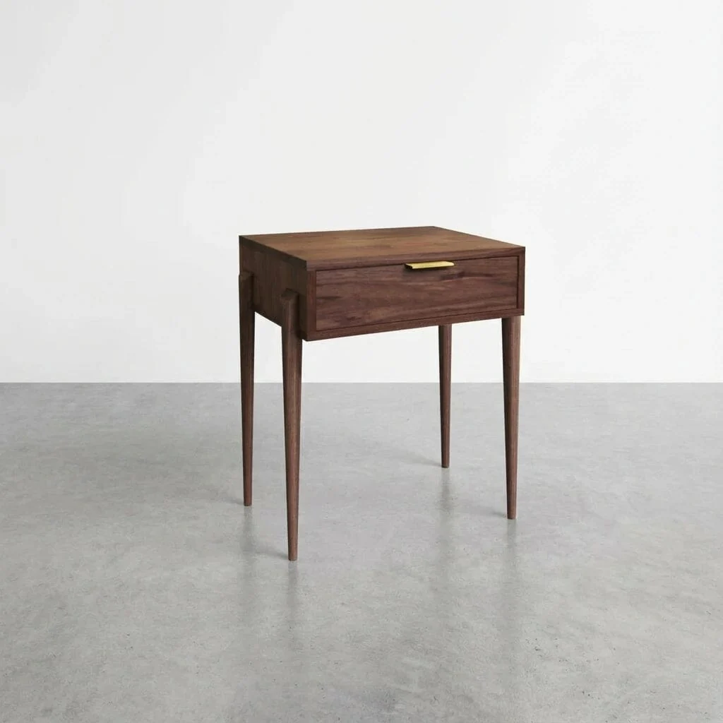 Apollo Side Table in Walnut - Solid Wood | Columbus OH