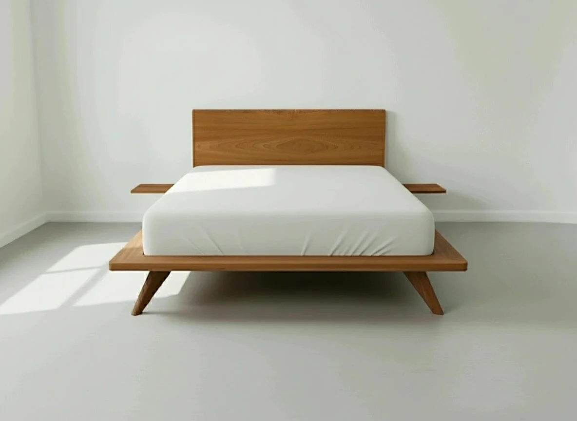 Atomic Platform Bed - Solid Wood Cherry - Image 4