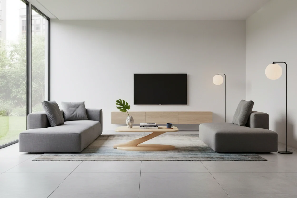 Cantilever Coffee Table Solid Wood - Maple - Image 3