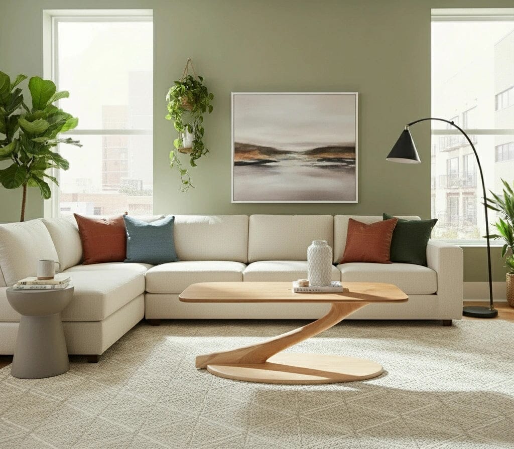 Cantilever Coffee Table Solid Wood - Maple - Image 5