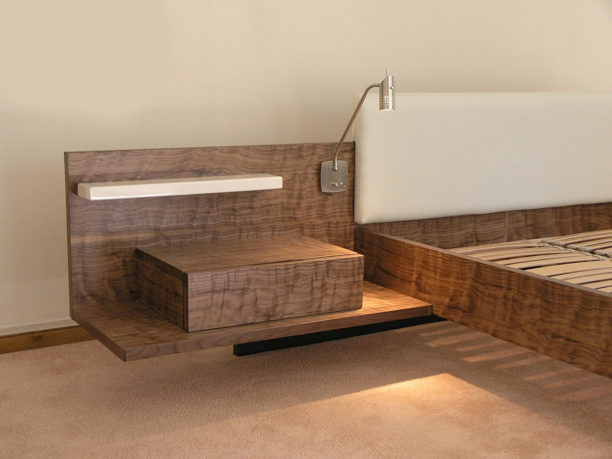 Curly Walnut Platform Bed - Figured Wood | Columbus - Image 4