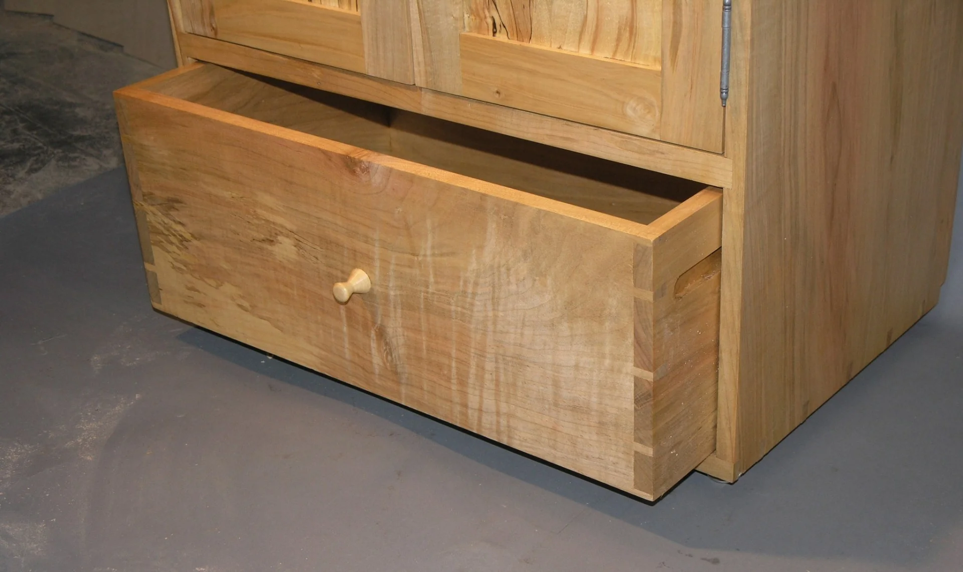 Custom Spalted Maple Cabinet - Image 4