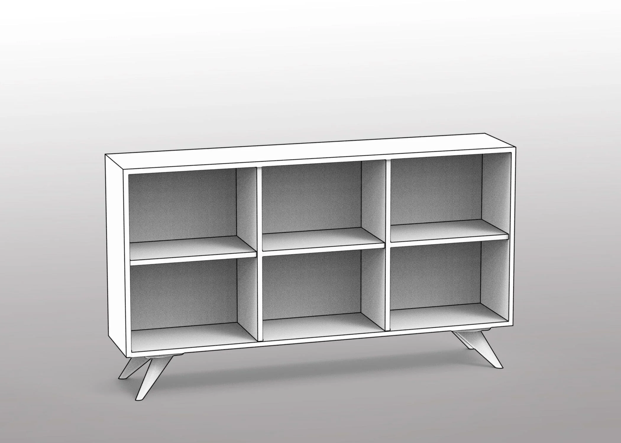 Custom Modern Dresser 2×3 - Option 11 | Columbus