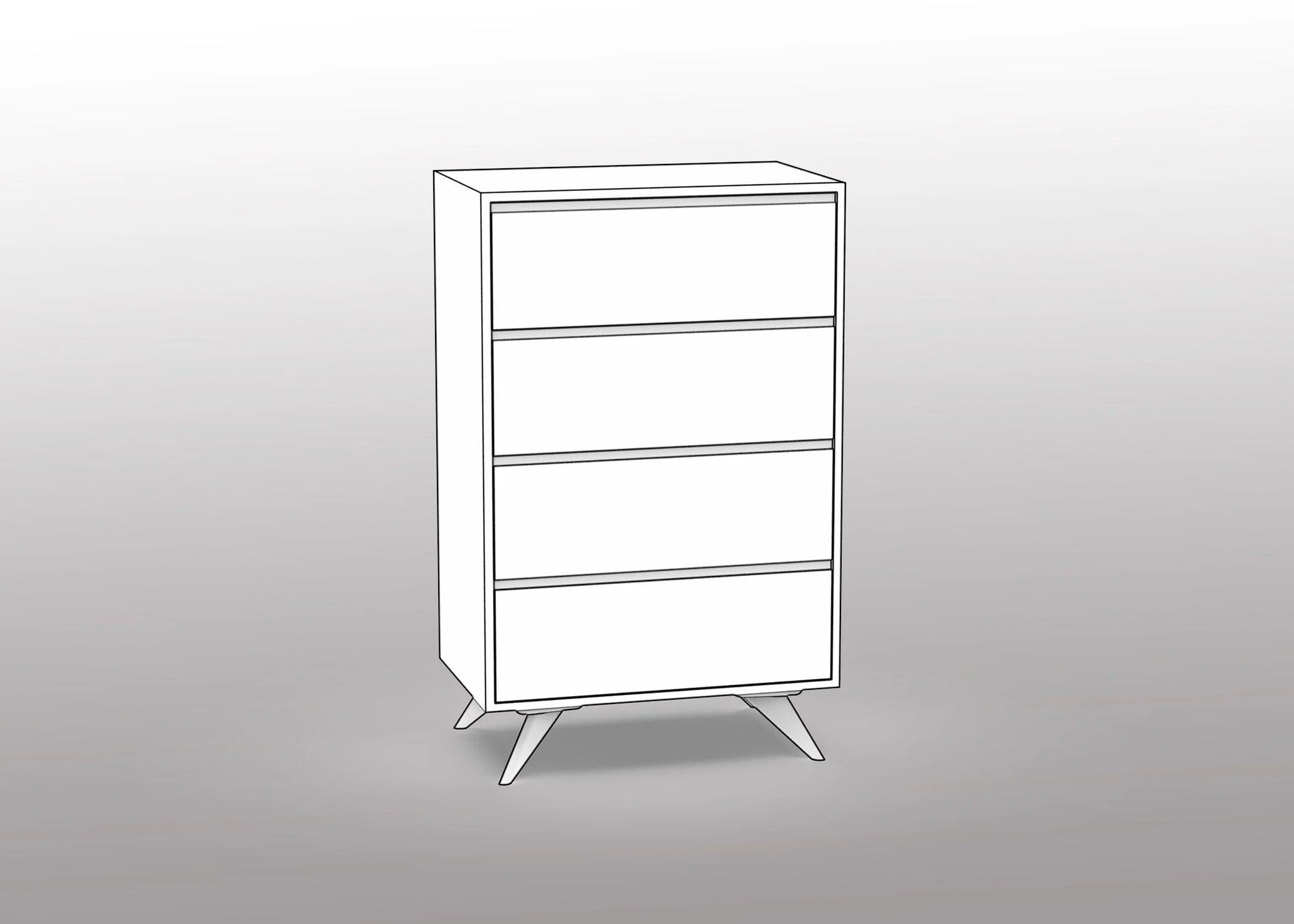 Custom Modern Dresser 2×3 - Option 3 | Columbus OH