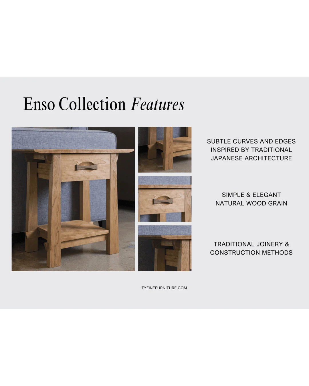 Enso Desk - Solid Hardwood | Columbus OH - Image 9