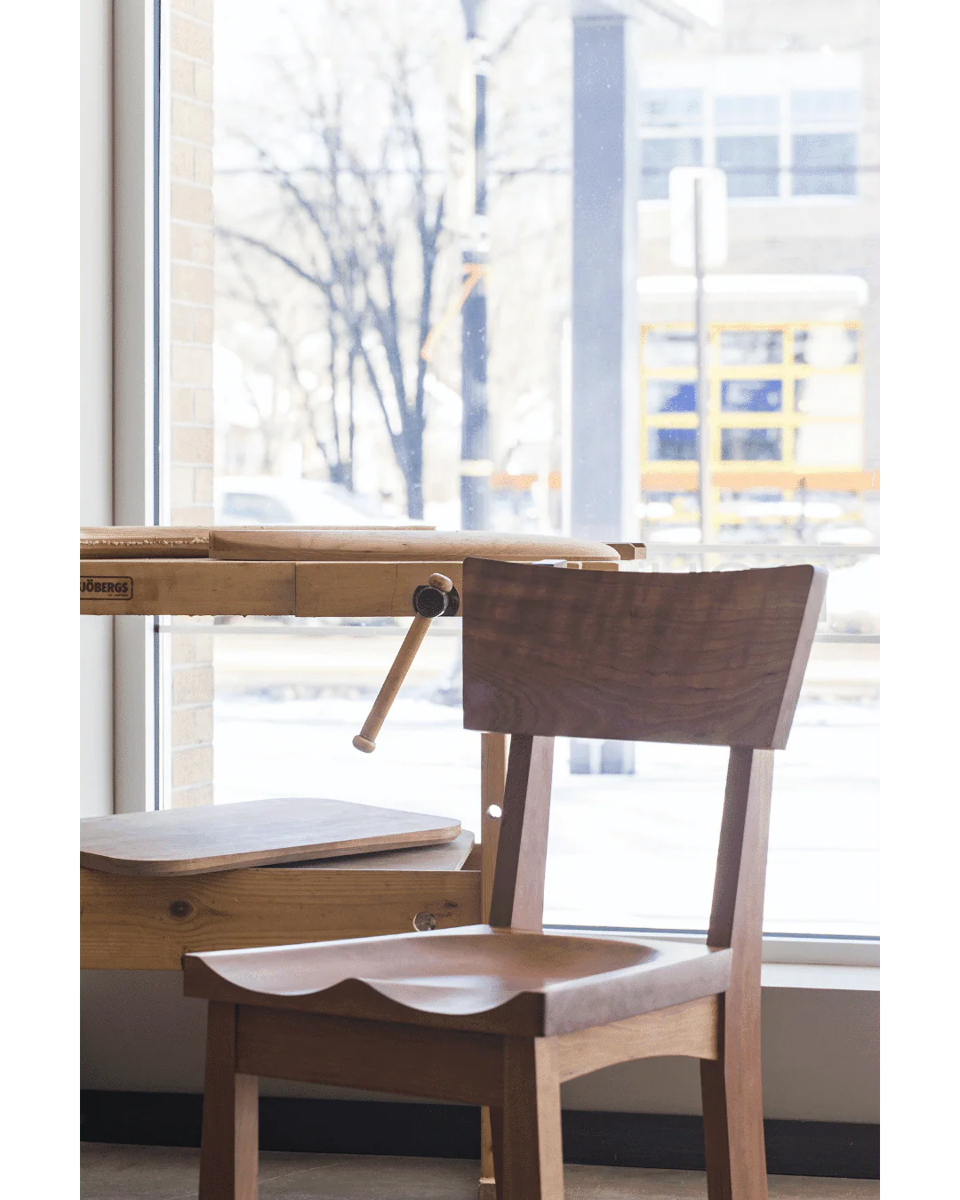 Enso Dining Chair - Solid Wood and Handcrafted in Columbus, Ohio - Image 3