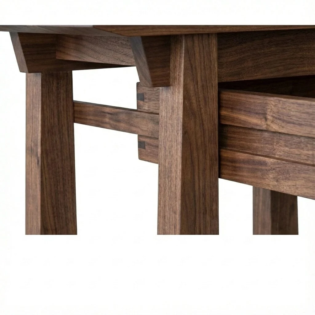 Enso Side Table with Drawer in Walnut - Solid Wood | Columbu - Image 4