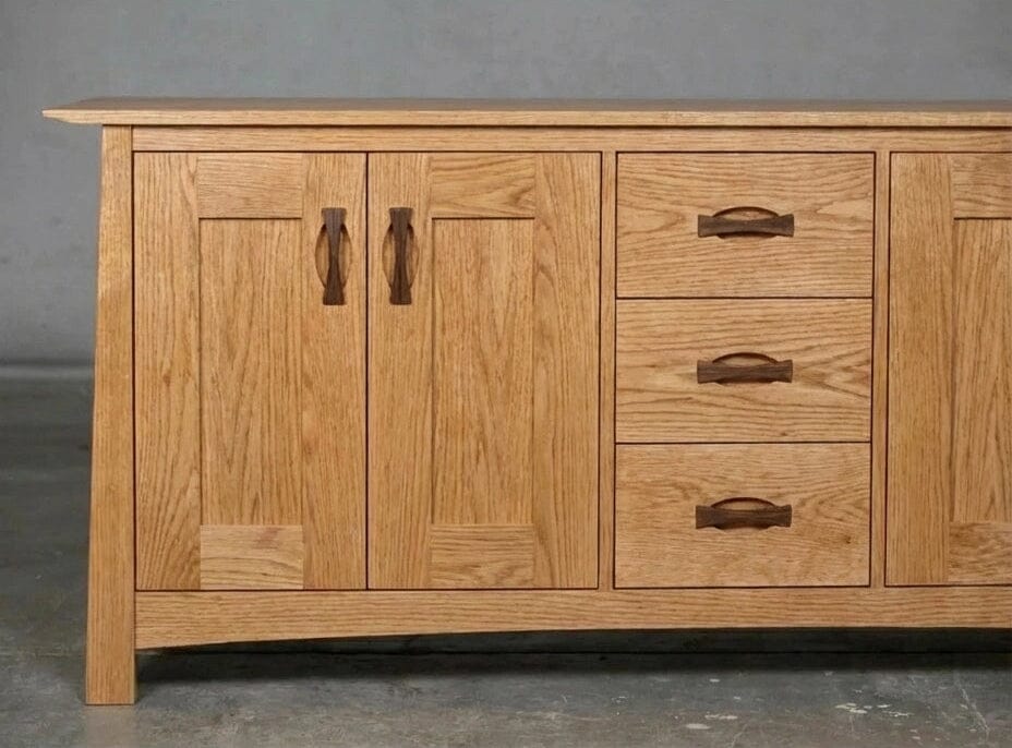 Enso Credenza & Buffet in White Oak - Solid Wood | Columbus - Image 4