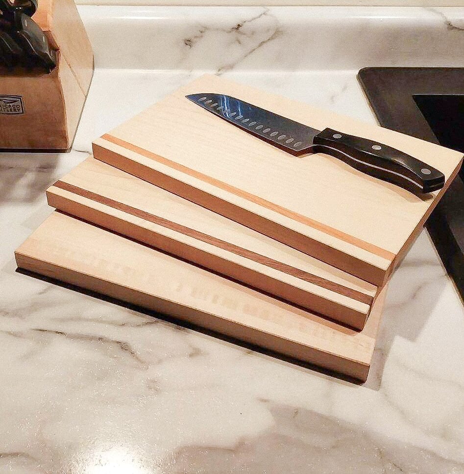 Handmade Hardwood Cutting Board Set - Image 3