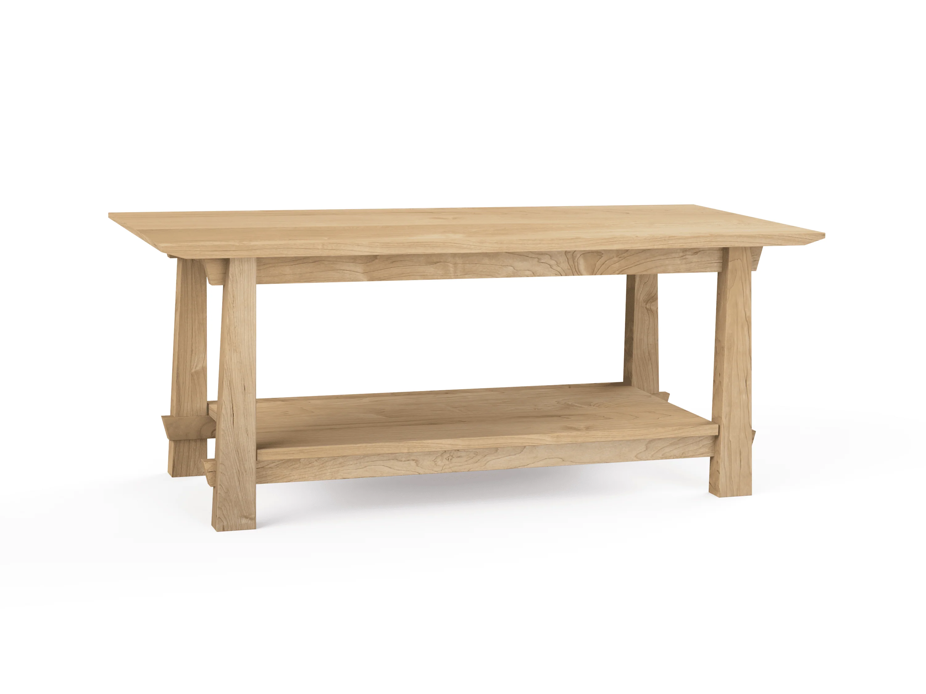 Horizon Coffee Table Solid Wood Handmade Organic - Image 3