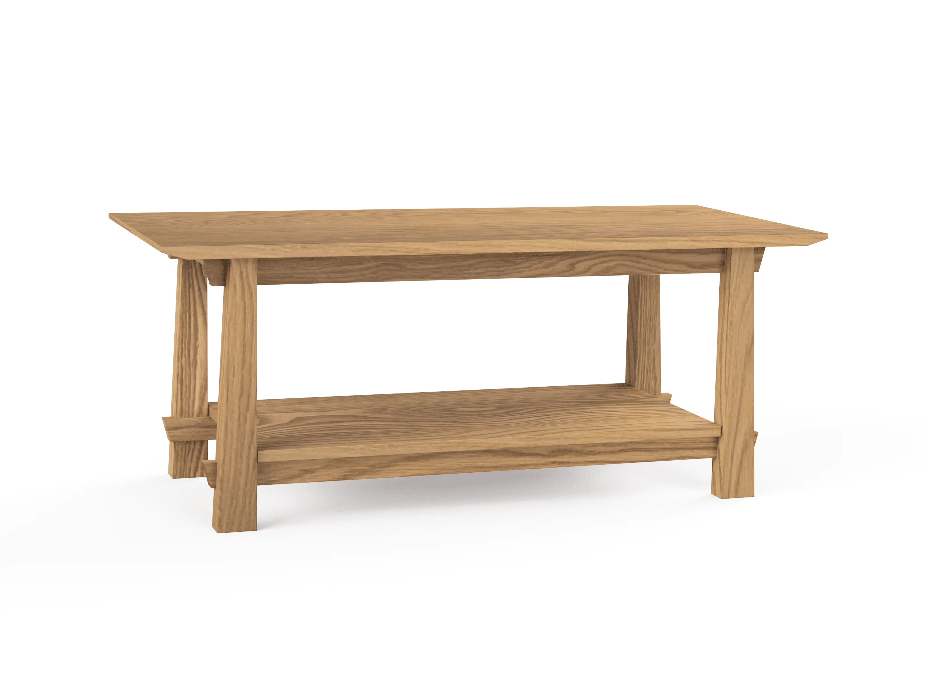 Horizon Coffee Table Solid Wood Handmade Organic - Image 4
