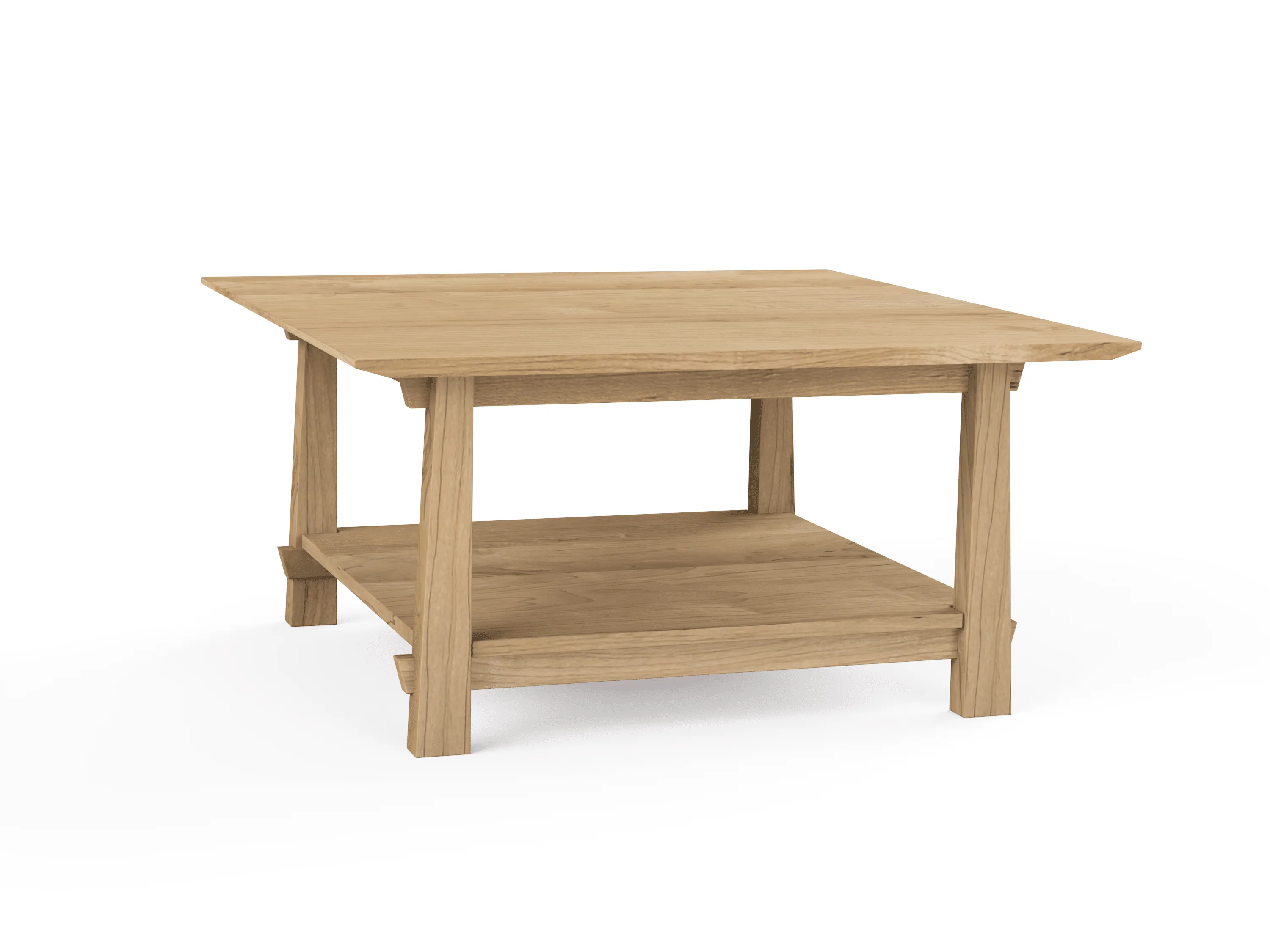 Horizon Coffee Table Solid Wood Handmade Organic - Image 6