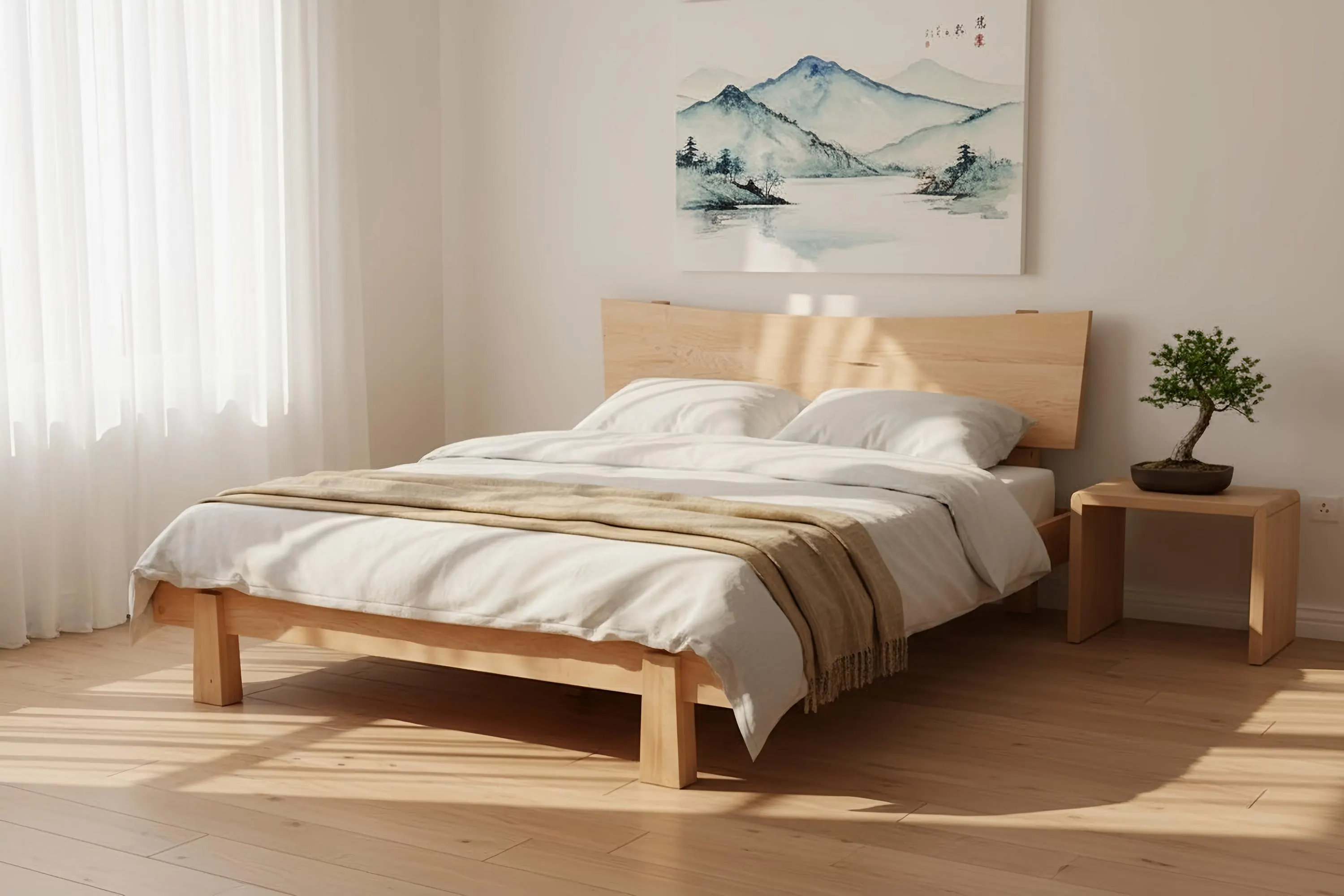 Horizon Platform Bed -Solid Wood Hard Maple - Image 2
