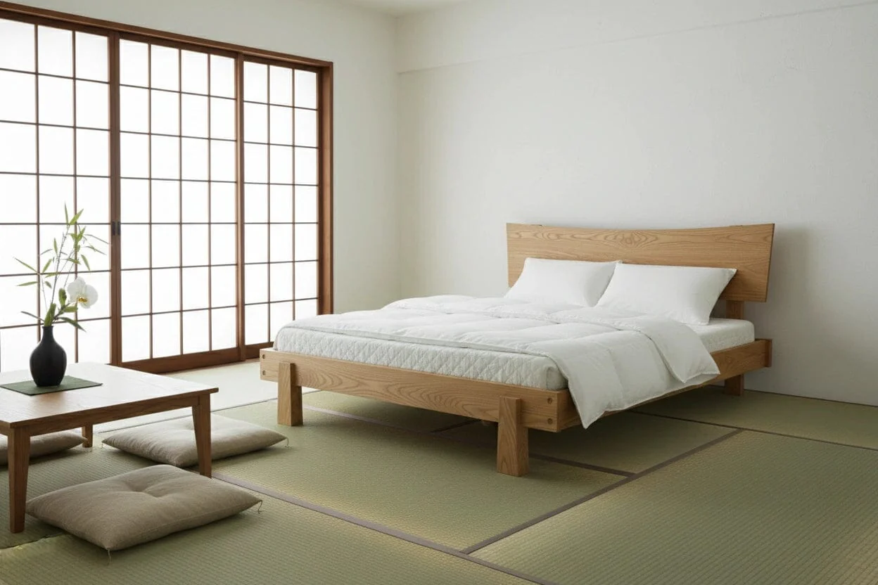 Horizon Platform Bed -Solid Wood White Oak - Image 2