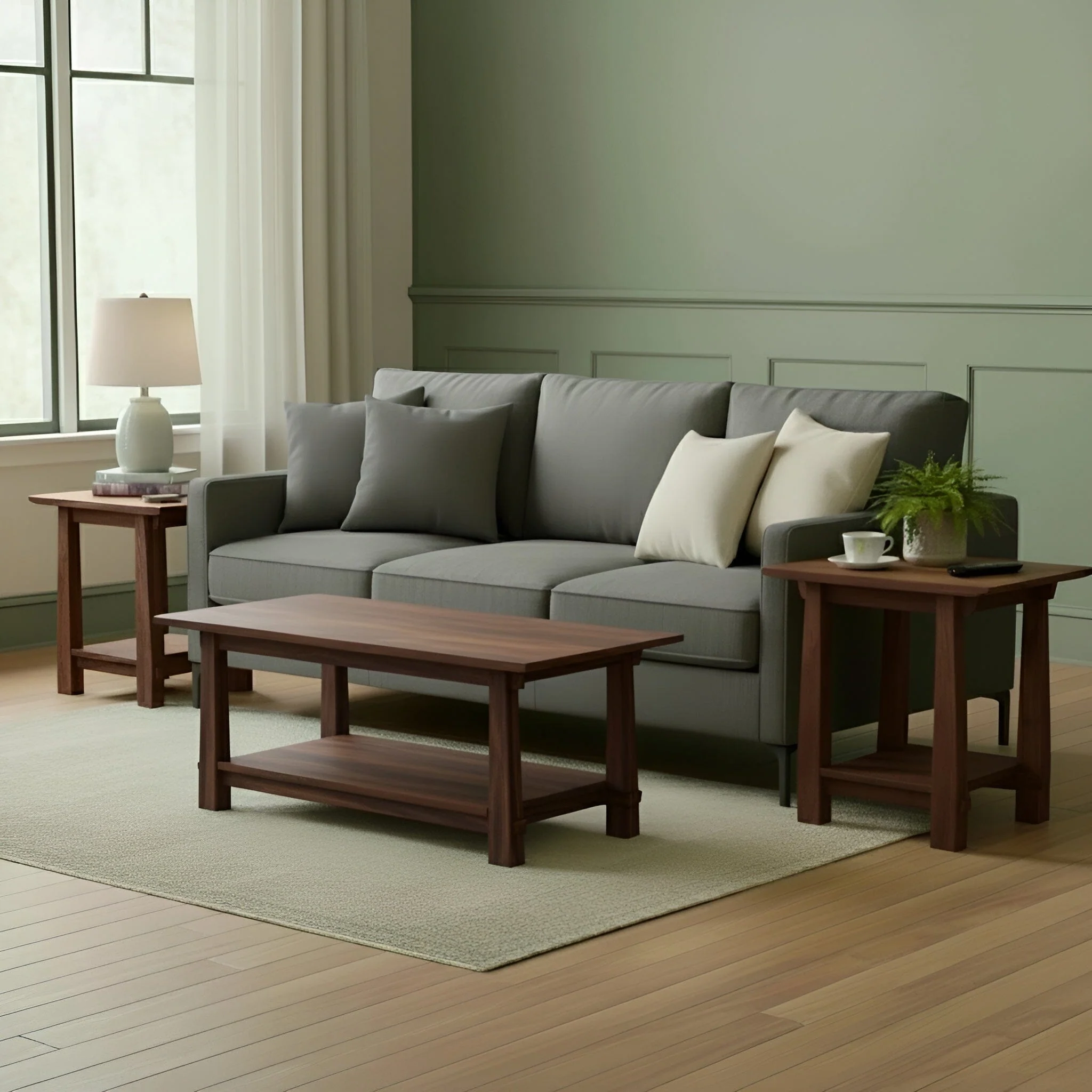 Horizon Side Table in Walnut - Solid Wood | Columbus OH - Image 5