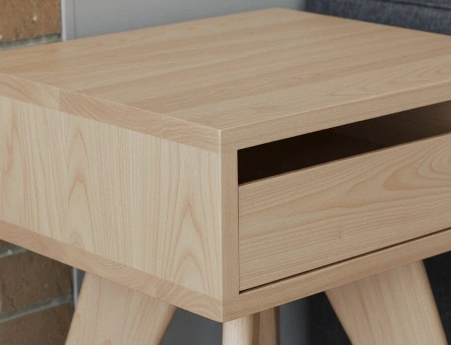 Modern Apartment Side Table - Maple - Image 2