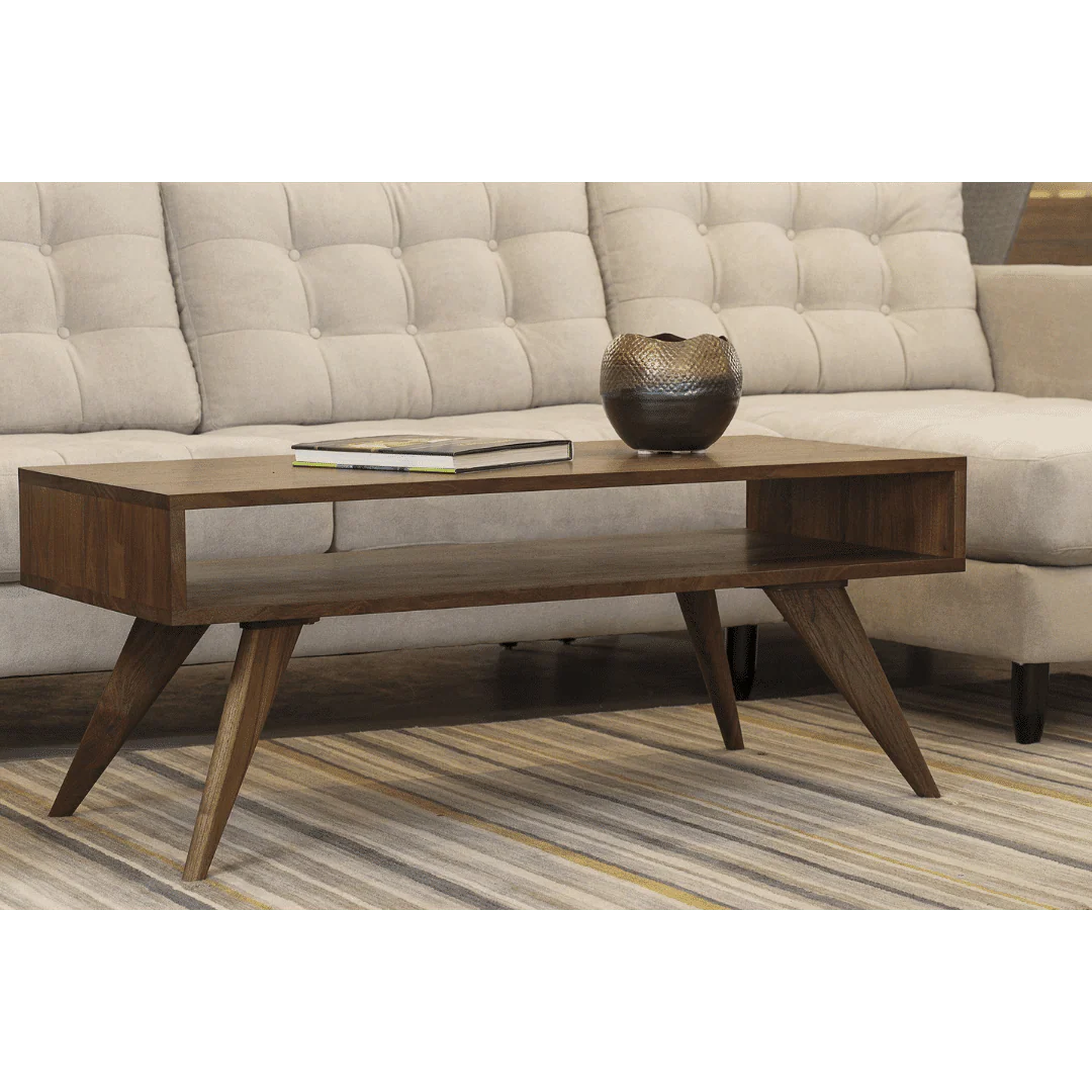 Modern Coffee Table in Walnut - Solid Wood | Columbus OH - Image 3