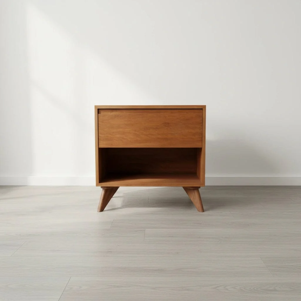 Modern Cube Side Table - Solid Wood | Columbus OH - Image 3