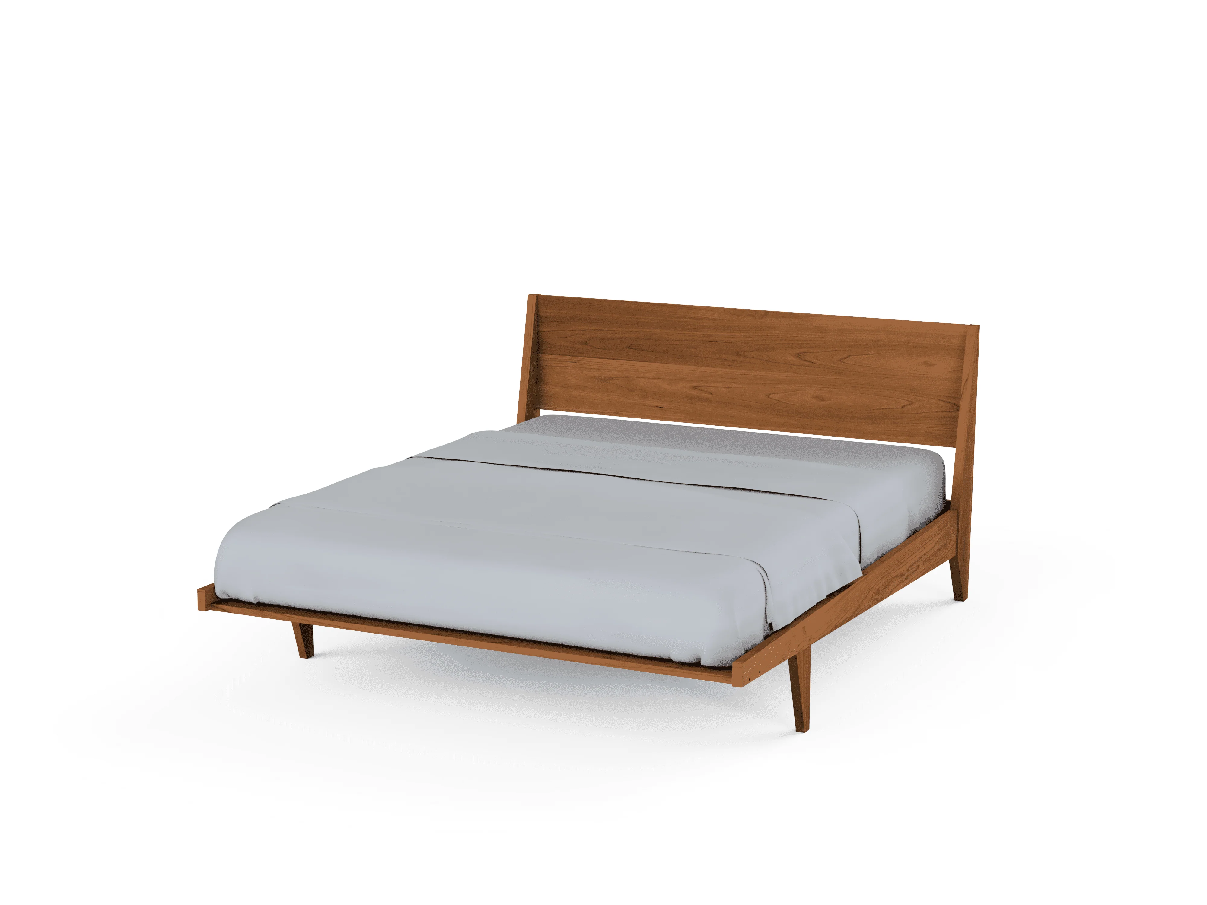 Modern "ONE" Platform Bed -  Solid Wood Cherry - Image 5