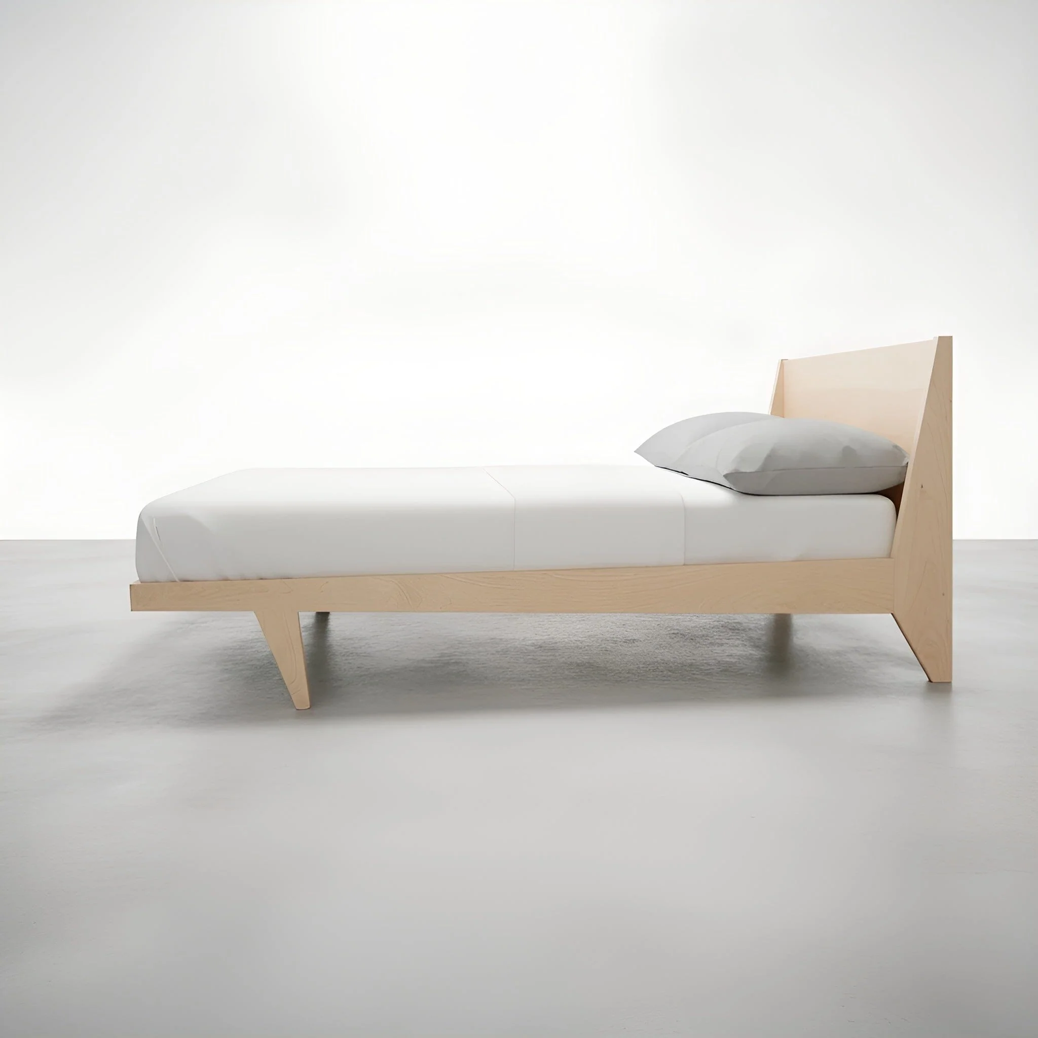 Modern "ONE" Platform Bed -Solid Wood  Hard Maple - Image 3