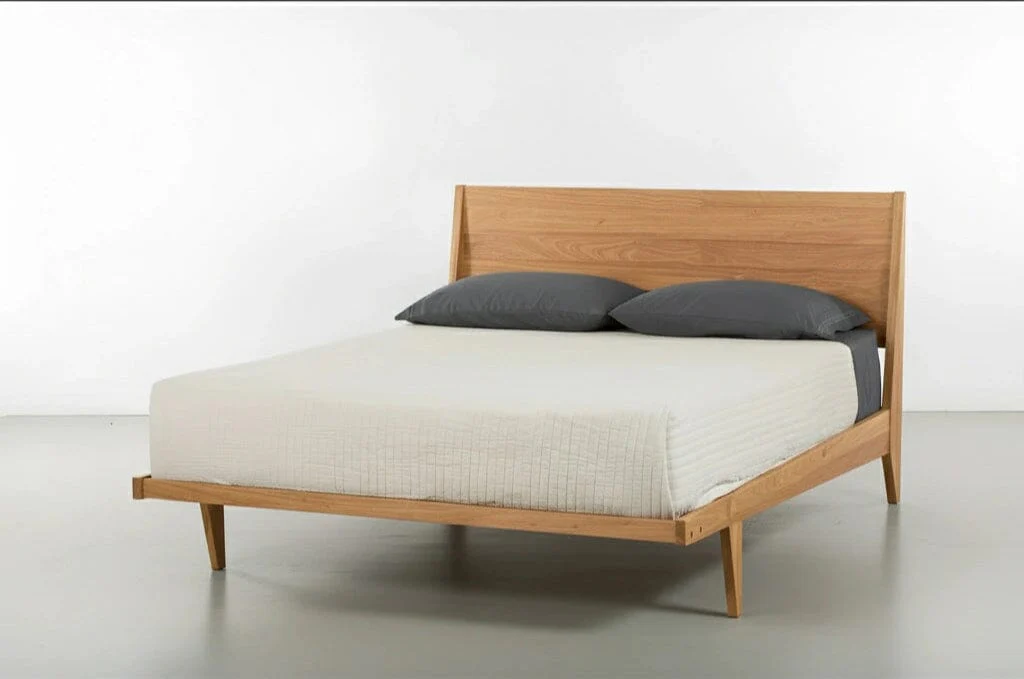 Modern "ONE" Platform Bed - Solid Wood White Oak - Image 5
