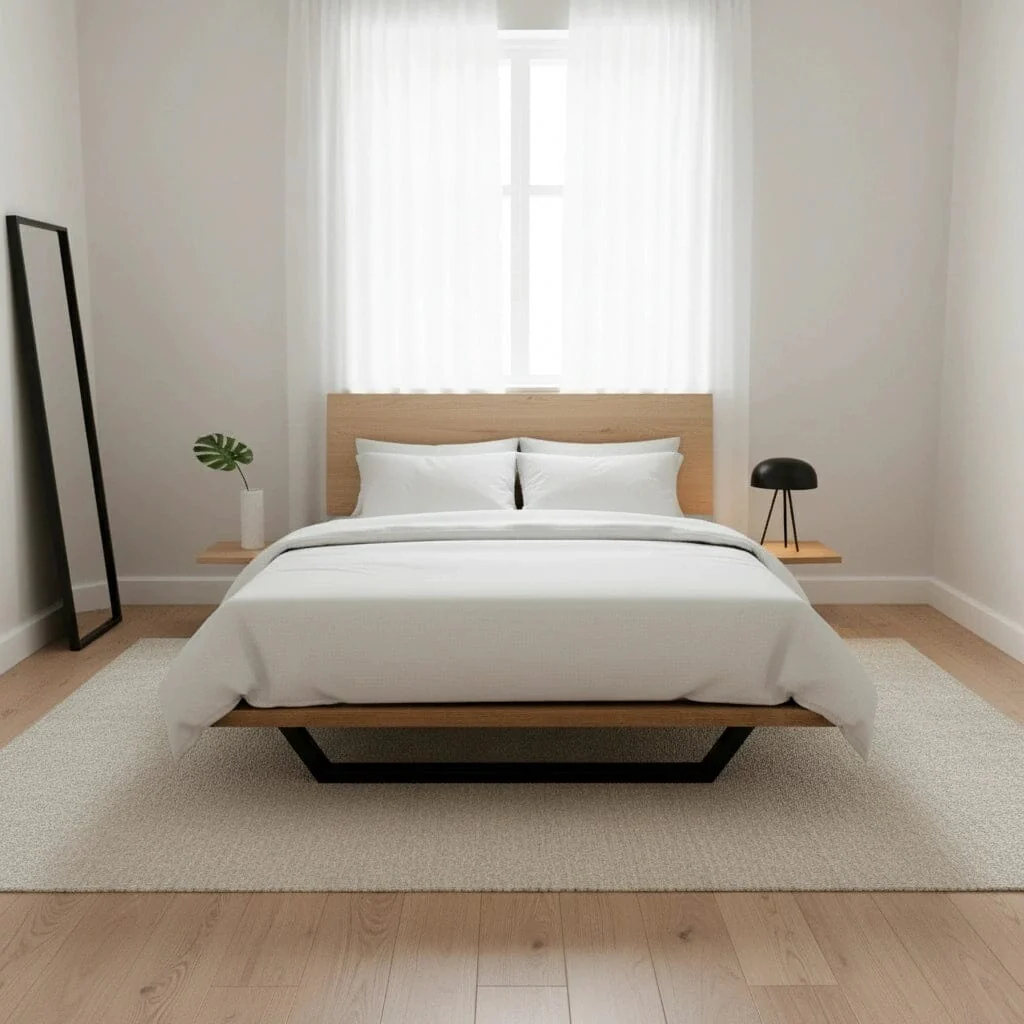 Nelson Solid Wood Platform Bed Frame | American Hard Maple - Image 3