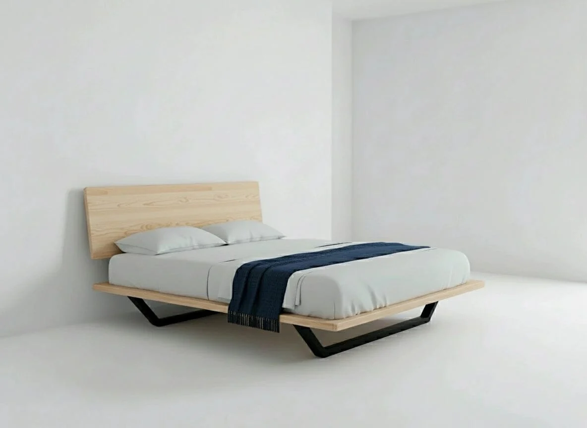 Nelson Solid Wood Platform Bed Frame | American Hard Maple - Image 5