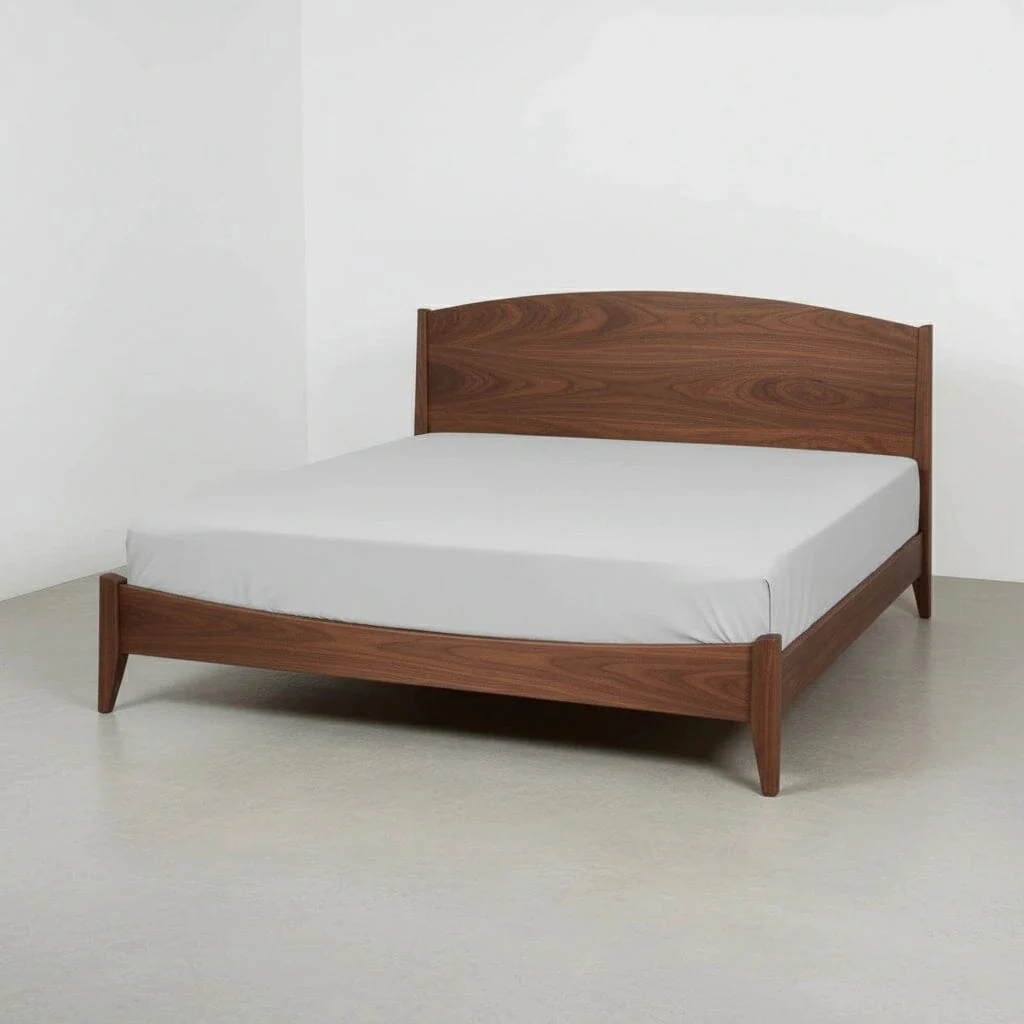 Shaker Platform Bed in Walnut - Solid Wood | Columbus OH - Image 3