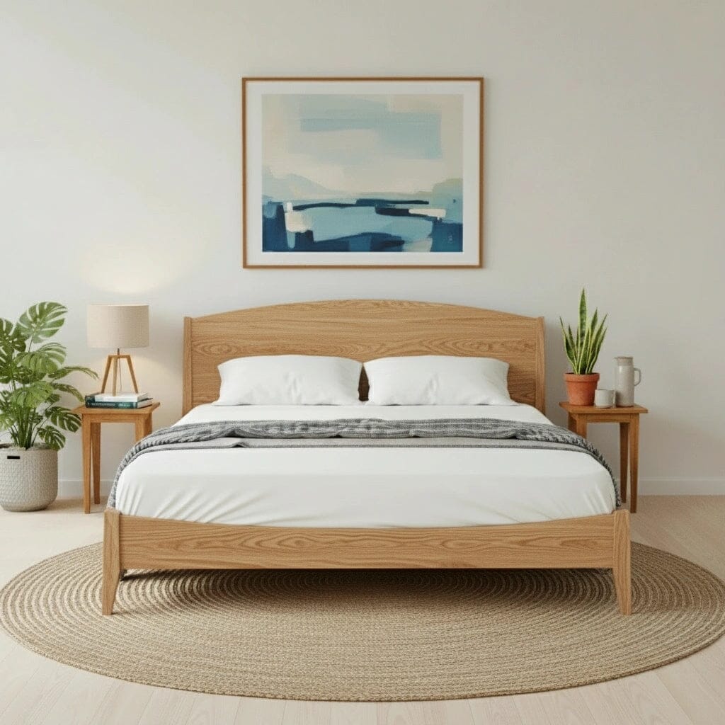 Shaker Platform Bed in White Oak - Solid Wood | Columbus OH - Image 3
