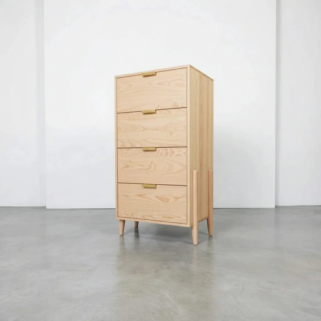 Apollo Tall Dresser in Maple - Solid Wood | Columbus OH