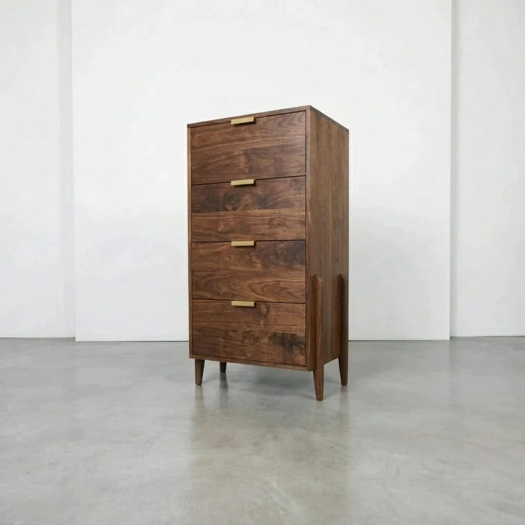 Apollo Tall Dresser in Walnut - Solid Wood | Columbus OH