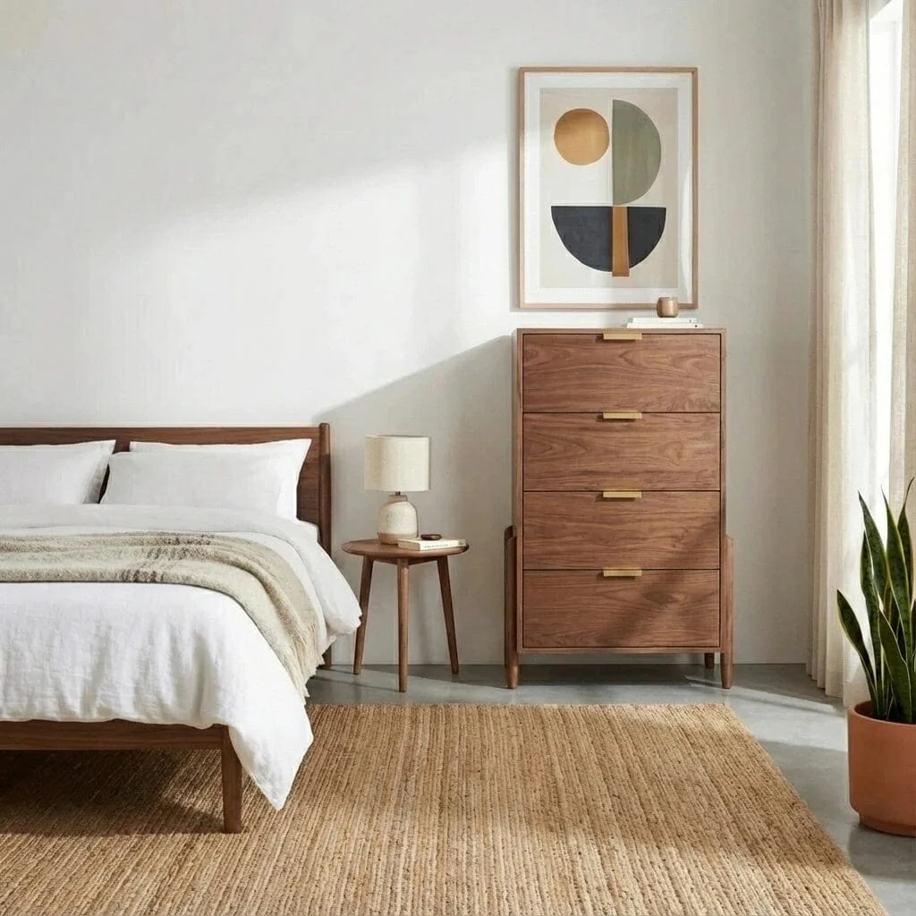 Apollo Tall Dresser in Walnut - Solid Wood | Columbus OH - Image 3