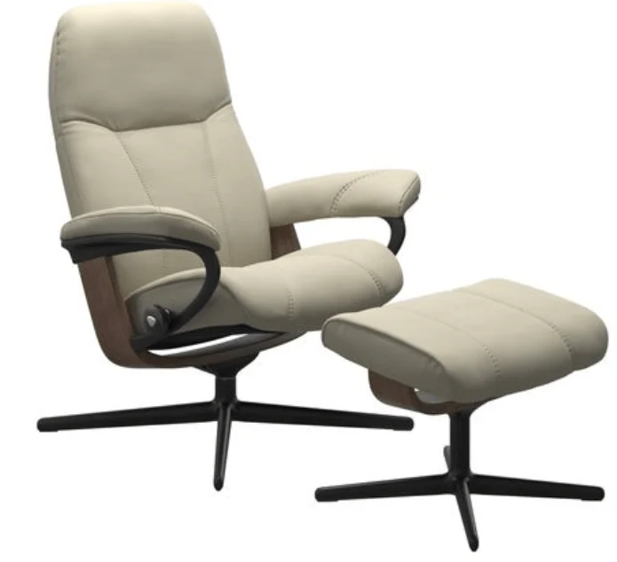 Stressless Consul Recliner with Ottoman - Image 5
