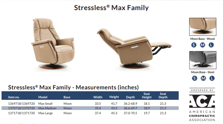 Stressless Max Power Recliner - Image 3