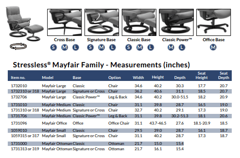 Stressless Mayfair Recliner with Ottoman - Image 6
