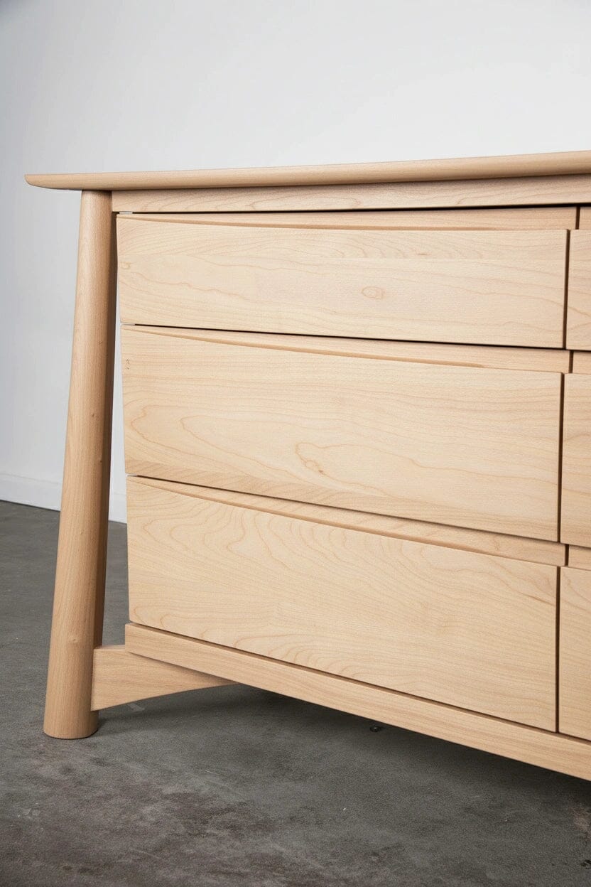 Sunrise Dresser - Solid Wood Maple Dresser - Image 3