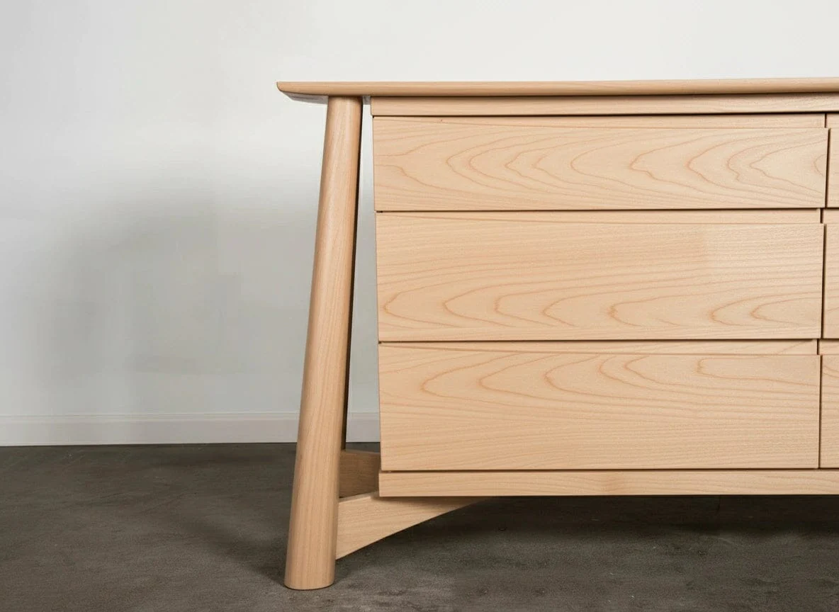 Sunrise Dresser - Solid Wood Maple Dresser - Image 4