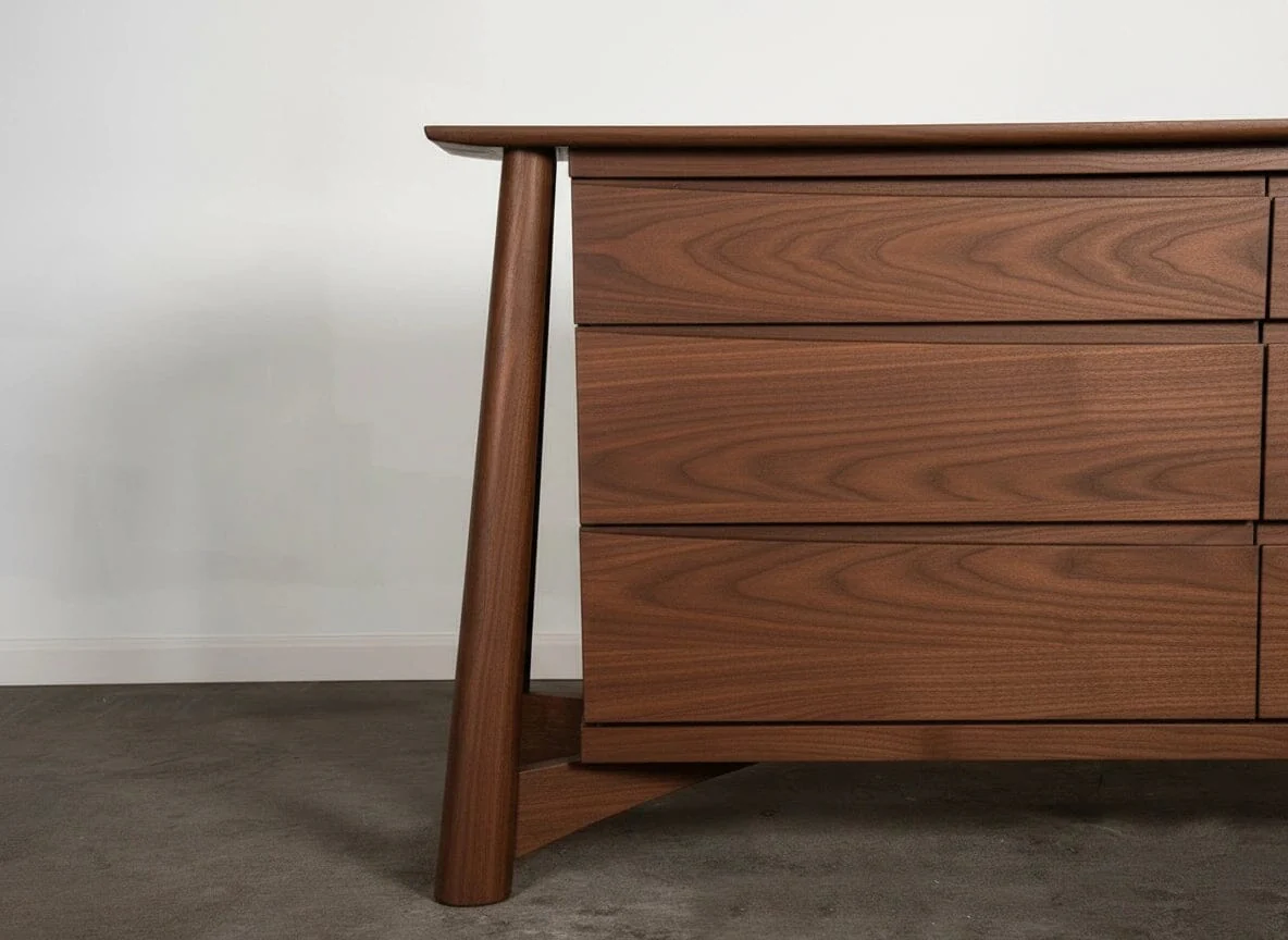 Sunrise Dresser - Solid Wood Walnut Dresser - Image 3