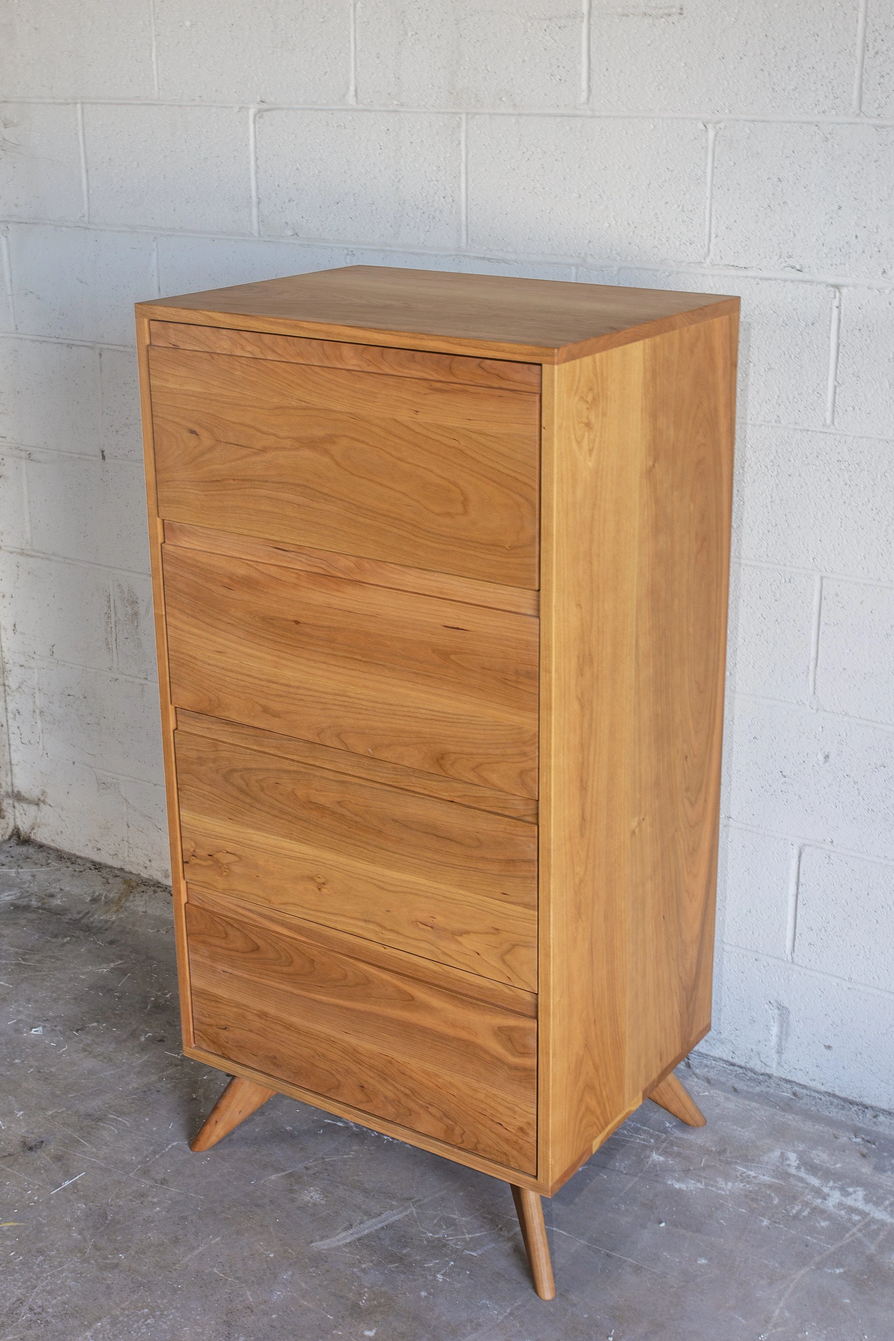 Tall Mid-Century Modern Dresser - Solid Wood | OH - Image 4
